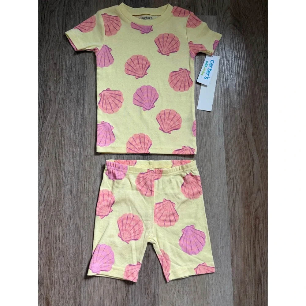 Girl pajama set 3T seashells
